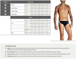 ARENA - Dynamo Brief - Herren Badehose, Schwimmhose - schwarz - UPF50+