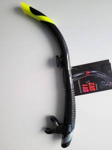 ATOMIC AQUATICS SV1 Flex, Schnorchel, schwarz /silber mit gelber Signalspitze