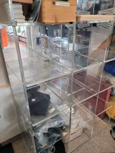 Großes Acryl-Regal - Regalwand aus Acrylglas - 250 x 100 cm