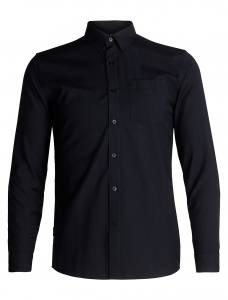 ICEBREAKER Departure Long Sleeve Shirt Herren - 100% Merinowolle