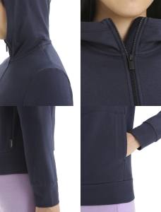 ICEBREAKER - Merinomix Central Classic Zip-Hoodie Damen - Kapuzen-Sweatshirtjacke