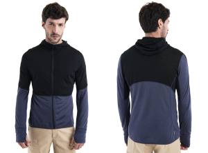 ICEBREAKER - RealFleece Descender Zip Hoodie Herren - 200 g/m² Merinowolle