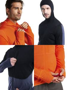 ICEBREAKER - RealFleece Descender Zip Hoodie Herren - 200 g/m² Merinowolle