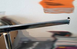 Kleiderständer, Rollständer - verchromt - höhenverstellbar, klappbar - 140-210 cm