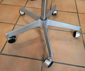 Lochblechständer, Lochwand-Bodenständer - viereckig - drehbar - 195 cm hoch