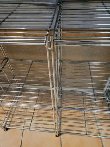 Metallregal, Gitterregal, Stahlregal - robustes Regalsystem - ca. 170 x 82 x 40 cm