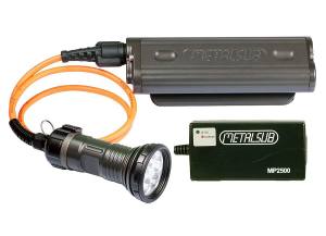 METALSUB - Akkutanklampe KL1242 LED2400 mit Akkutank und Schnelllader im Set