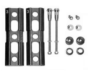METALSUB - Permanent Backpack System mit Blockplatte - Set 2-13083