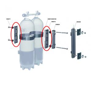 METALSUB - Twinning Platte - Klemmplatte für das Quick Release System