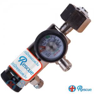 O2 Rescue - Pro Druckminderer - mit 1 Konstant-Flow-Abgang und 2 DISS-Anschlüssen