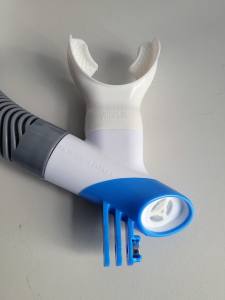 OCEANIC - Dry Top Schnorchel - mit Action Cam Halterung