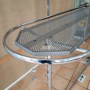 Ovaler Ring-Kleiderständer - Rundständer - 220 x 70 cm - höhenverstellbar