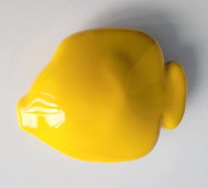 POLARIS - Fischblei - Bleifisch - 1 kg - gelb lackiert - für 50 mm Bleigurt