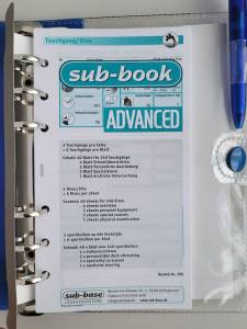 SUB-BASE - Sub-book light - Taucherlogbuch mit verschiedenen Einlagen