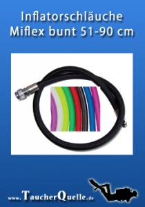 Inflatorschläuche Miflex bunt 51-90cm