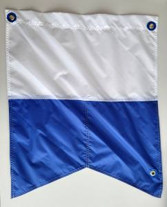 Alphaflagge, Taucherflagge - 50 x 60 cm - aus robustem Nylon - mit Versteifung