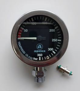 Apeks - Finimeter/Manometer Modul Sidemount, schwarz - 360 bar