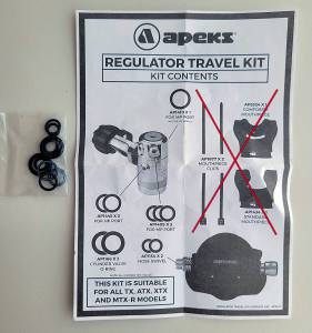 APEKS - Regulator Travel Kit - kompletter O-Ring-Satz für Apeks Atemregler