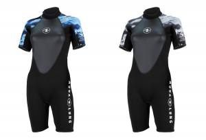 Aqua Lung - 3 mm Hydroflex Shorty Women - Kurzarm-Wetsuit für Frauen