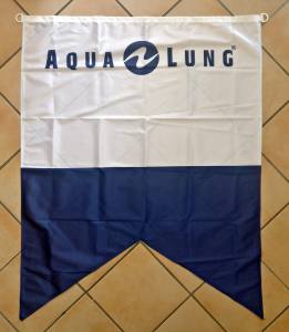 AQUA LUNG - Taucherflagge, Alphaflagge - 60 x 60 cm