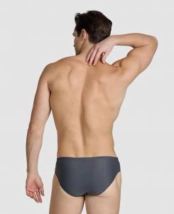 ARENA - Kikko V Swim Briefs - Herren Badehose, Slip - grau-türkis - UPF50+