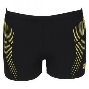 ARENA - Streak Short - Herren Badehose, schwarz/gelb - UPF50+