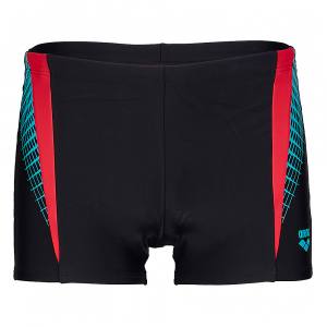 ARENA - Threefold Short - Herren Badehose, schwarz/schwarz/anguria - UPF50+