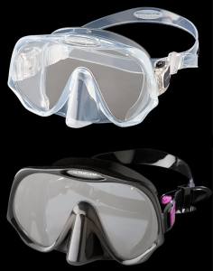 Atomic Aquatics Frameless Einglasmaske mit ULTRACLEAR Gläsern