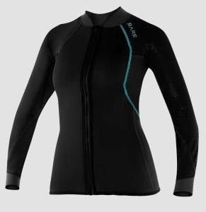 BARE - Exowear Front Zip Jacket - Damen - ideale Wassersportbekleidung - atmungsaktiv, winddicht