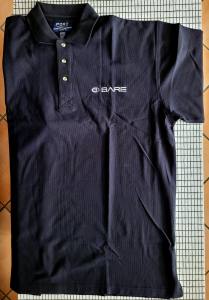 BARE - Staff Golf Shirt - schwarzes Herren Polo Shirt mit Logo - Gr. 2XL