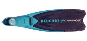 BEUCHAT - Mundial One-50 - die Allround-Apnoeflosse - Neue Farbe Blau - Schnorchelflosse, Tauchflosse