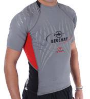 BEUCHAT - Rashguard Men, Shortsleeve, grau - Restgrößen