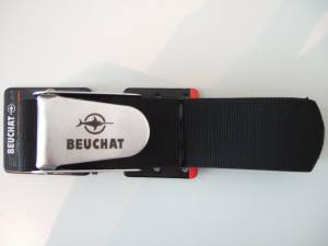 BEUCHAT Ceinture US INOX Nylonbleigurt mit Edelstahlschnalle