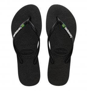 Havaianas Slim Brasil Logo - Zehenstegsandalen Damen - Größen siehe Beschreibung