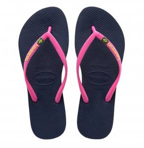 Havaianas Slim Brasil Logo - Zehenstegsandalen Damen - Größen siehe Beschreibung