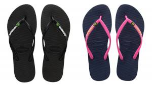 Havaianas Slim Brasil Logo - Zehenstegsandalen Damen - Größen siehe Beschreibung