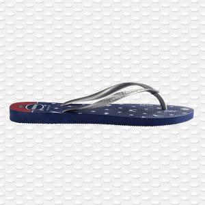 Havaianas - Slim Nautical navy/silver - Zehenstegsandalen Damen - Größen siehe Beschreibung