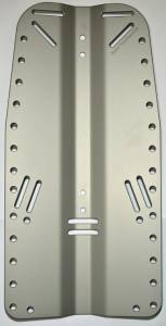 HESER - Aluminium Rebreather Backplate 4 mm - mit Harness