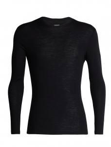 ICEBREAKER - 175 Everyday Long Sleeve Crewe Herren - 175 g/m² Merino - schwarz