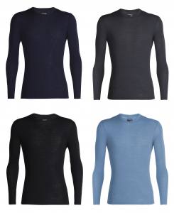 ICEBREAKER - 175 Everyday Long Sleeve Crewe Herren - 175 g/m² Merinowolle