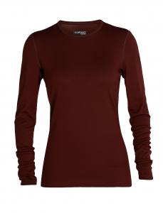 ICEBREAKER - 200 Oasis Langarmshirt Damen - 200 g/m² Merinowolle - espresso