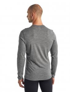 ICEBREAKER - Merino 200 Oasis Langarmshirt Herren - 200 g/m² Merinowolle - grau