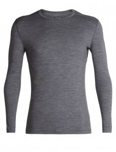 ICEBREAKER - Merino 200 Oasis Langarmshirt Herren - 200 g/m² Merinowolle - grau