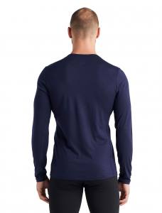 ICEBREAKER - Merino 200 Oasis Langarmshirt Herren - 200 g/m² Merinowolle - nachtblau