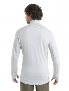 ICEBREAKER - Merino Quantum III Zip-Jacke Herren - 270 g/m² Merino - hellgrau