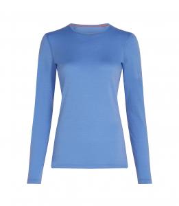 ICEBREAKER - Oasis Thermo-Langarmshirt Rundhals Damen - 200 g/m² Merino - blau