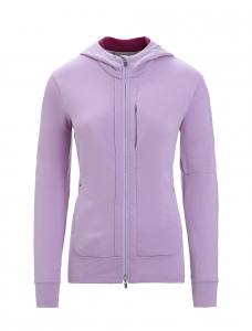 ICEBREAKER - Quantum III Zip Hoodie Damen - Kapuzenjacke aus 260 g/m² Merino