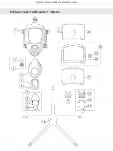 Interspiro Divator - Ersatzschraube für Vollgesichtsmaske MK II - Spare Part, Ersatzteil