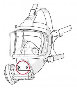 Interspiro Divator - Ersatzschraube für Vollgesichtsmaske MK II - Spare Part, Ersatzteil