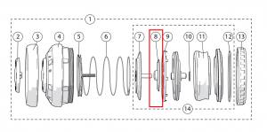 Interspiro Divator MK-II Membraneinheit - Ersatzteil - Exhalation Diaphragm